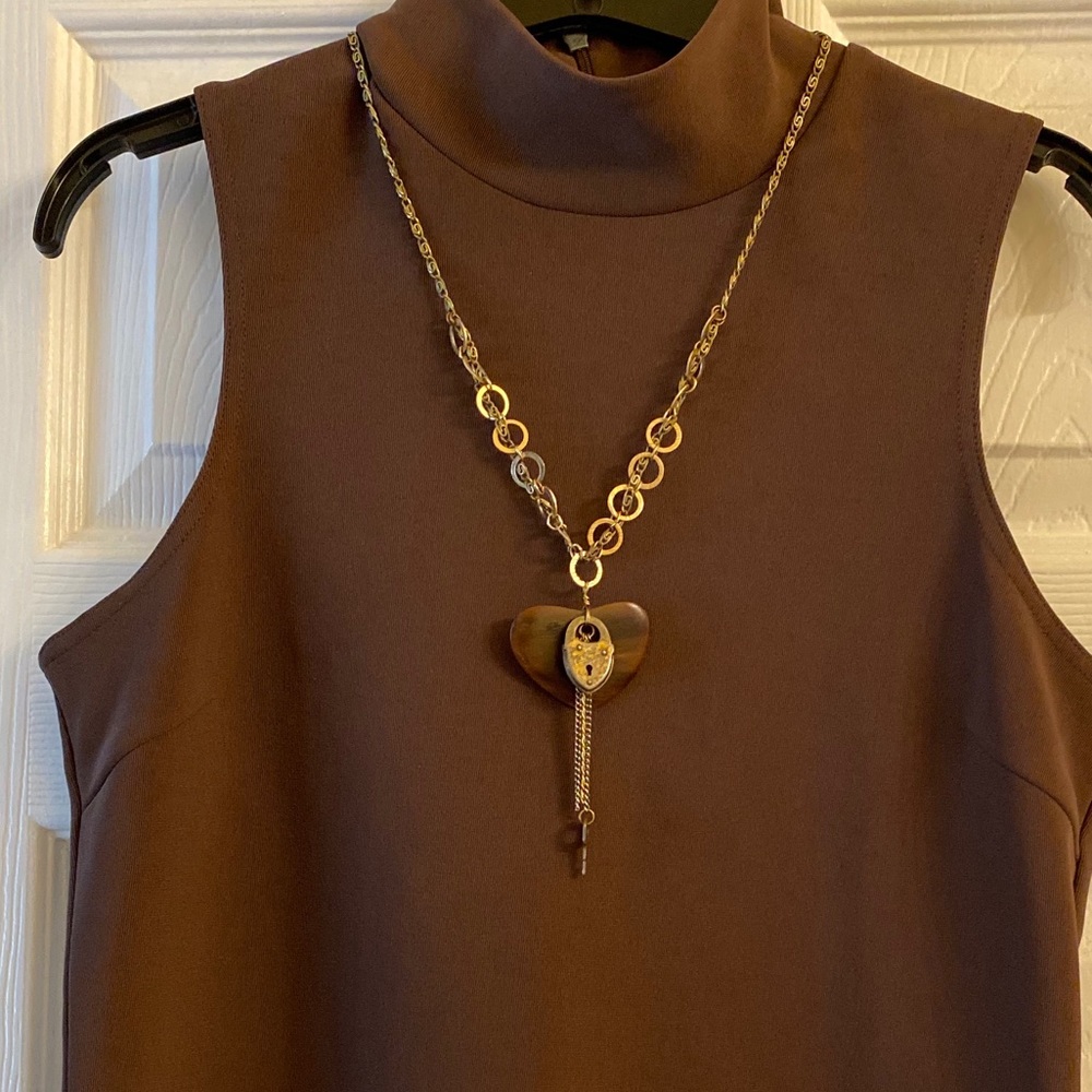 Heart and Key Necklace